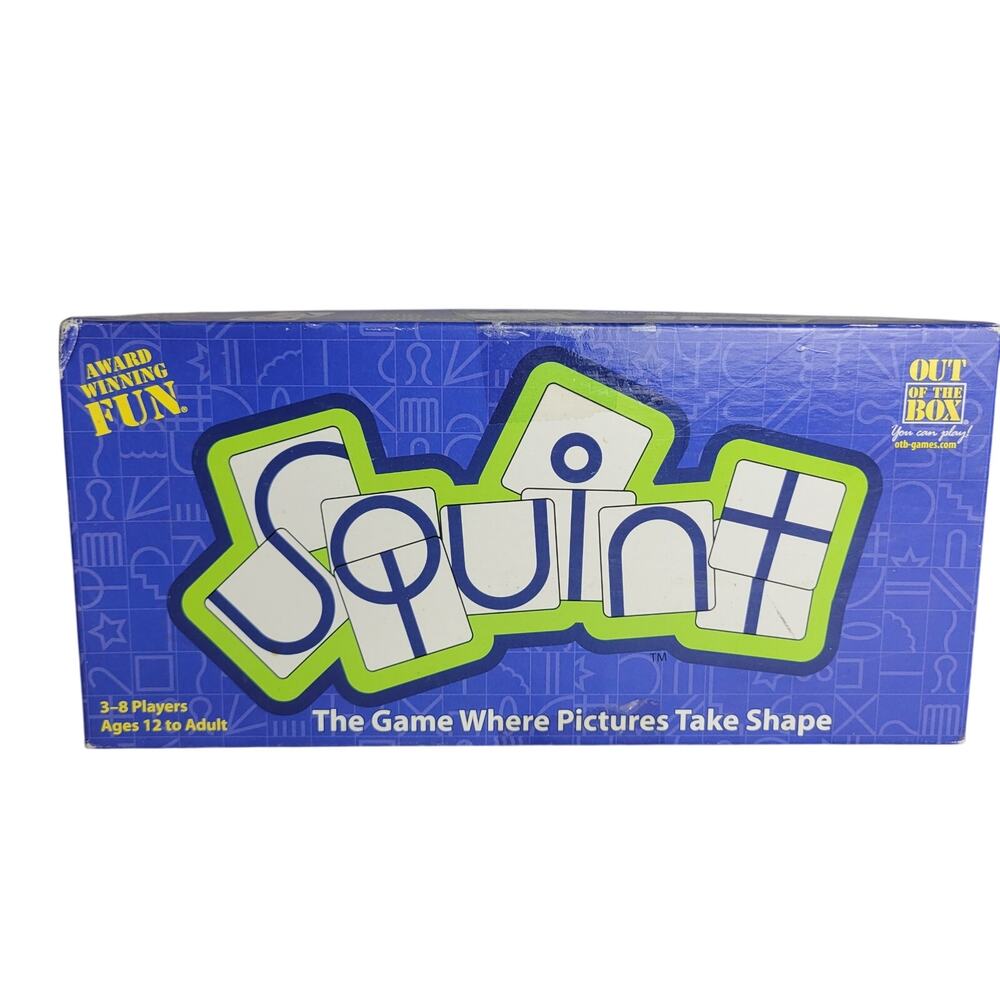 Squint Board Game Out of The Box 12+ 3-8 players Family Game Night Fun Cards